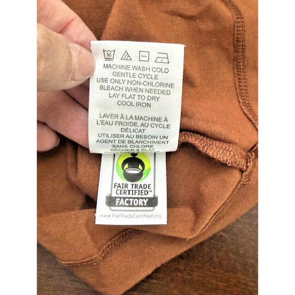 Aventura CHUTNEY ORANGE Cowl Neck Sz M Stretchy Long Sleeve Athleisure Top NEW!! - Picture 5 of 5